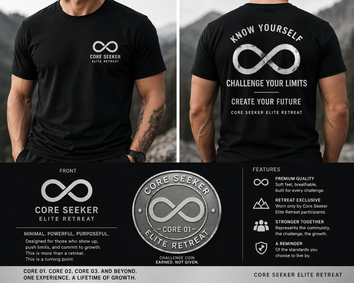 Core Seeker Elite Retreat shirt