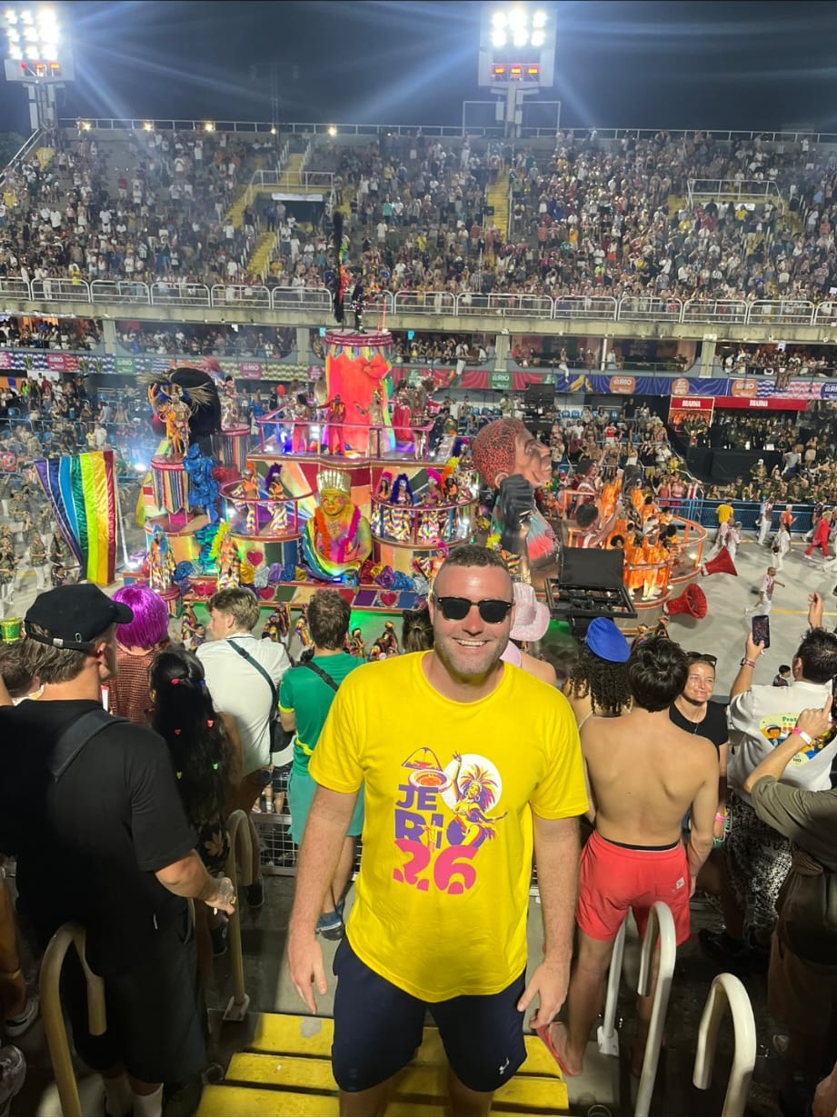 Brandon at Rio Carnival, Brazil